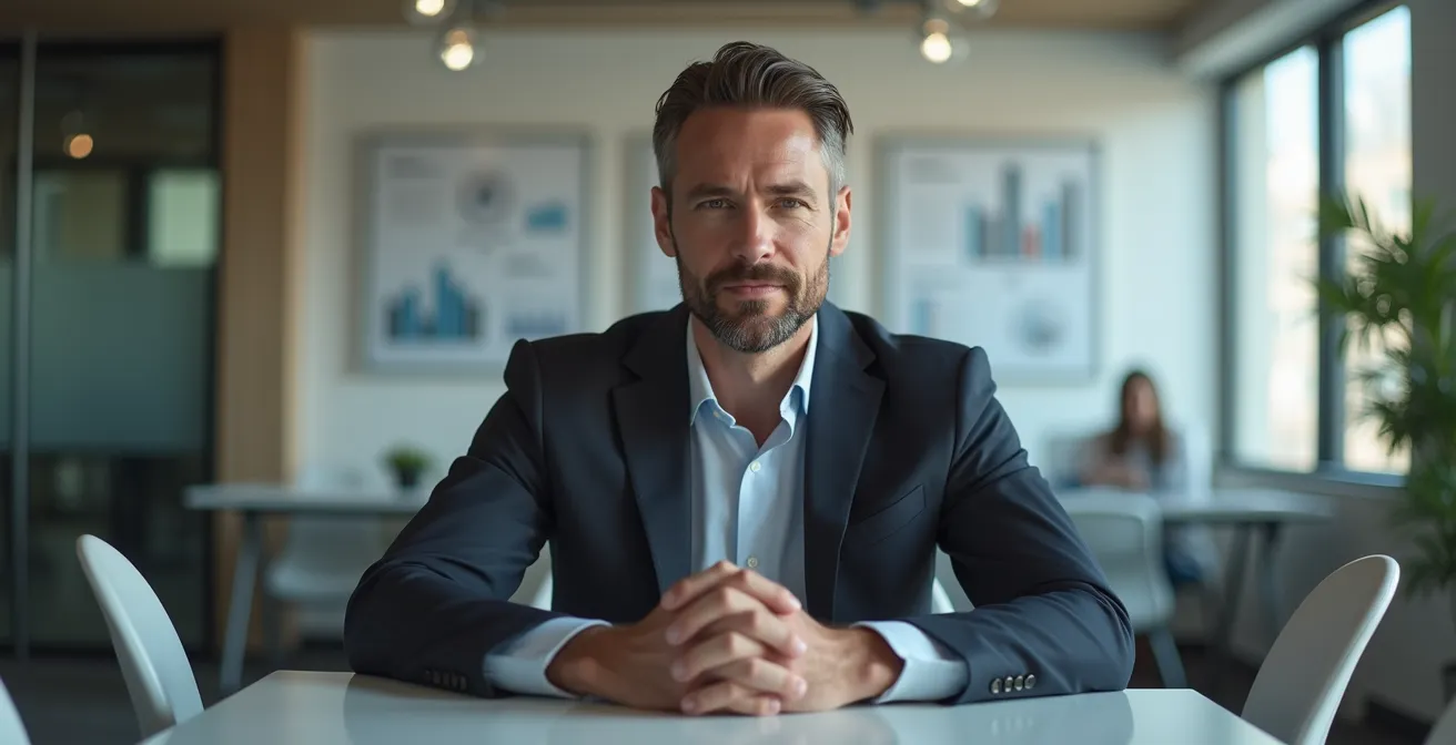 Professional setting depicting career advancement and salary negotiation