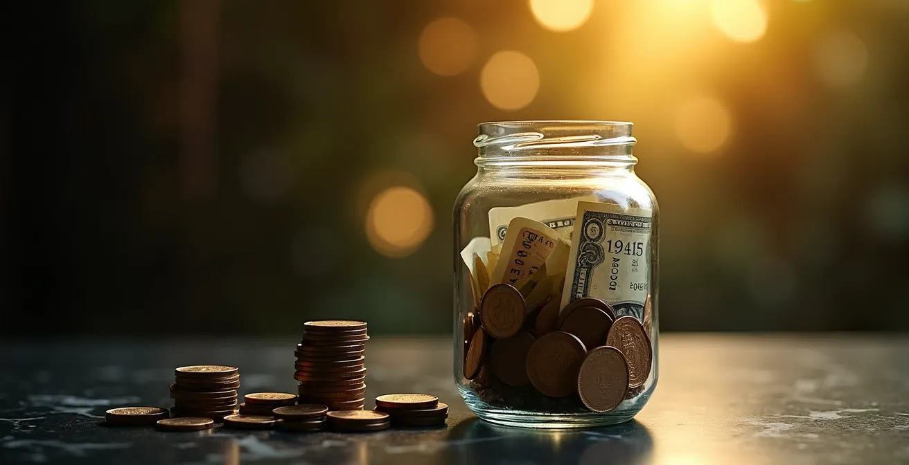 Abstract representation of investment growth showing the steep climb to first 100k